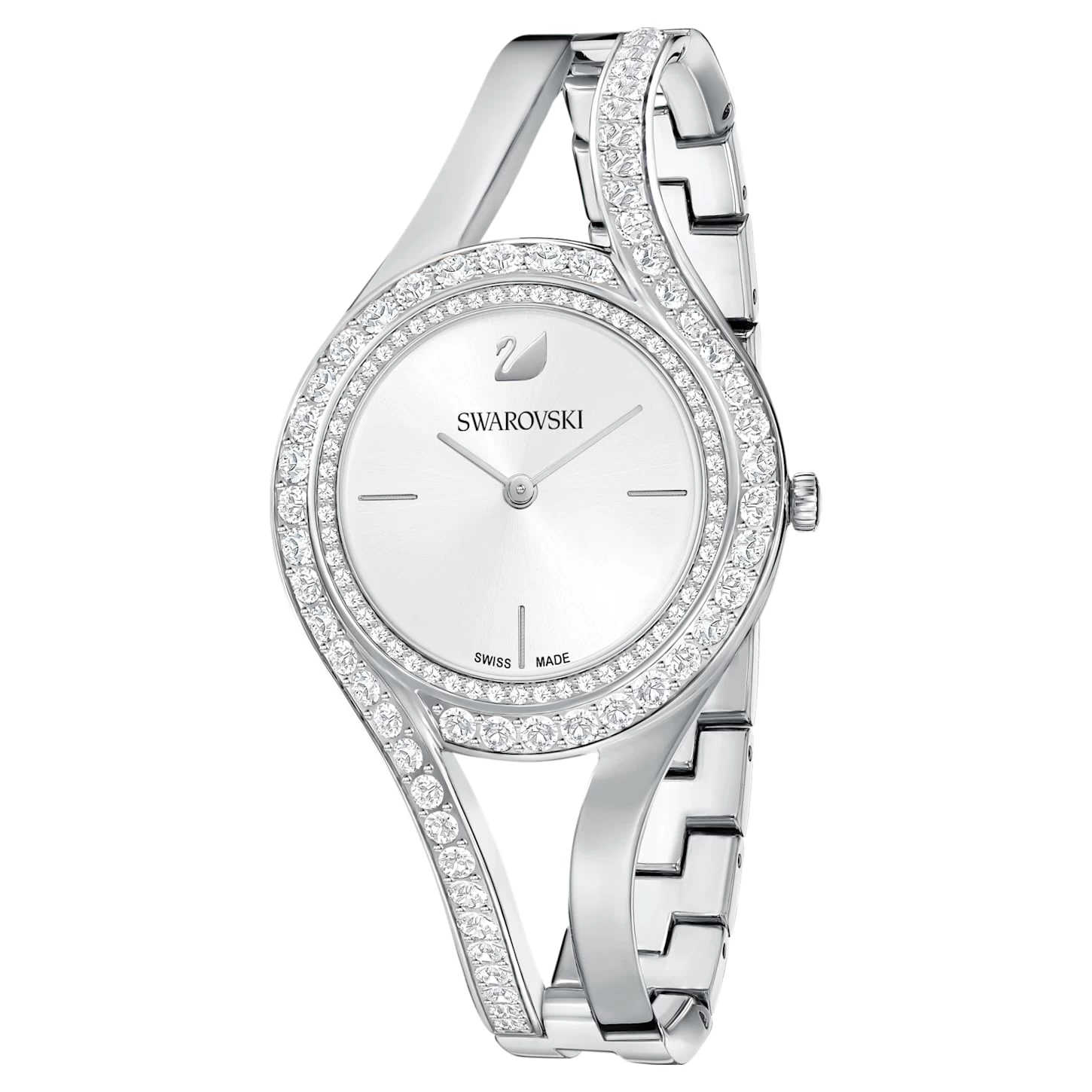 Swarovski Eternal Watch Swiss Made, Metal Bracelet, Silver Tone, Stainless Steel - Image 2