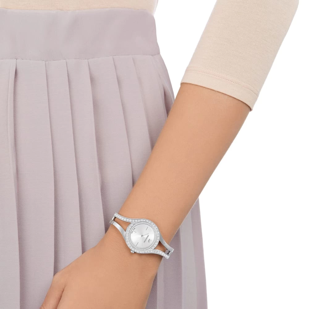 Swarovski Eternal Watch Swiss Made, Metal Bracelet, Silver Tone, Stainless Steel - Image 5