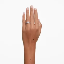 Swarovski Eternity Ring Diamond TCW 0.16 Carat, 14k White Gold