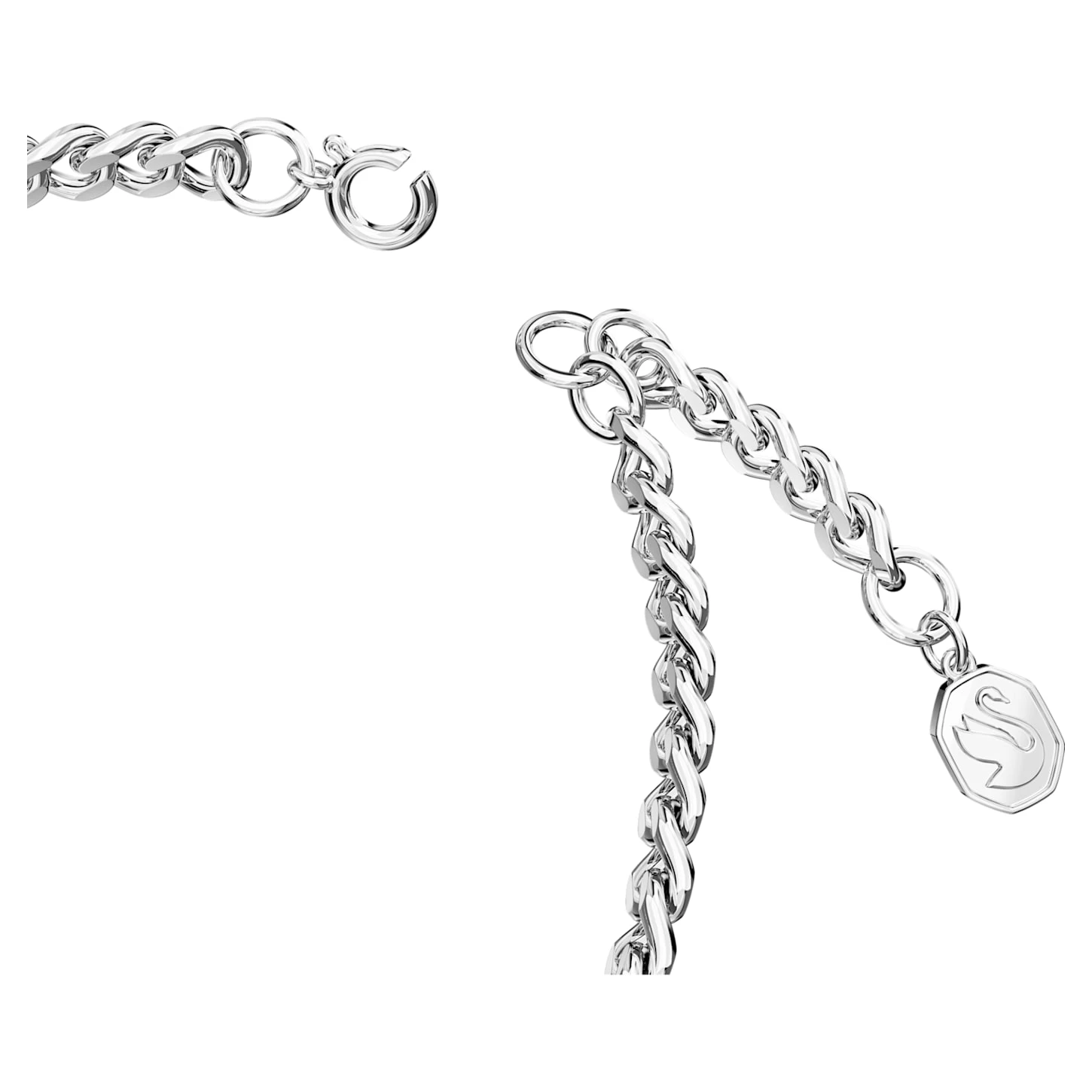 Swarovski Father's Day - Dad Bracelet White, Rhodium Plated - Image 4