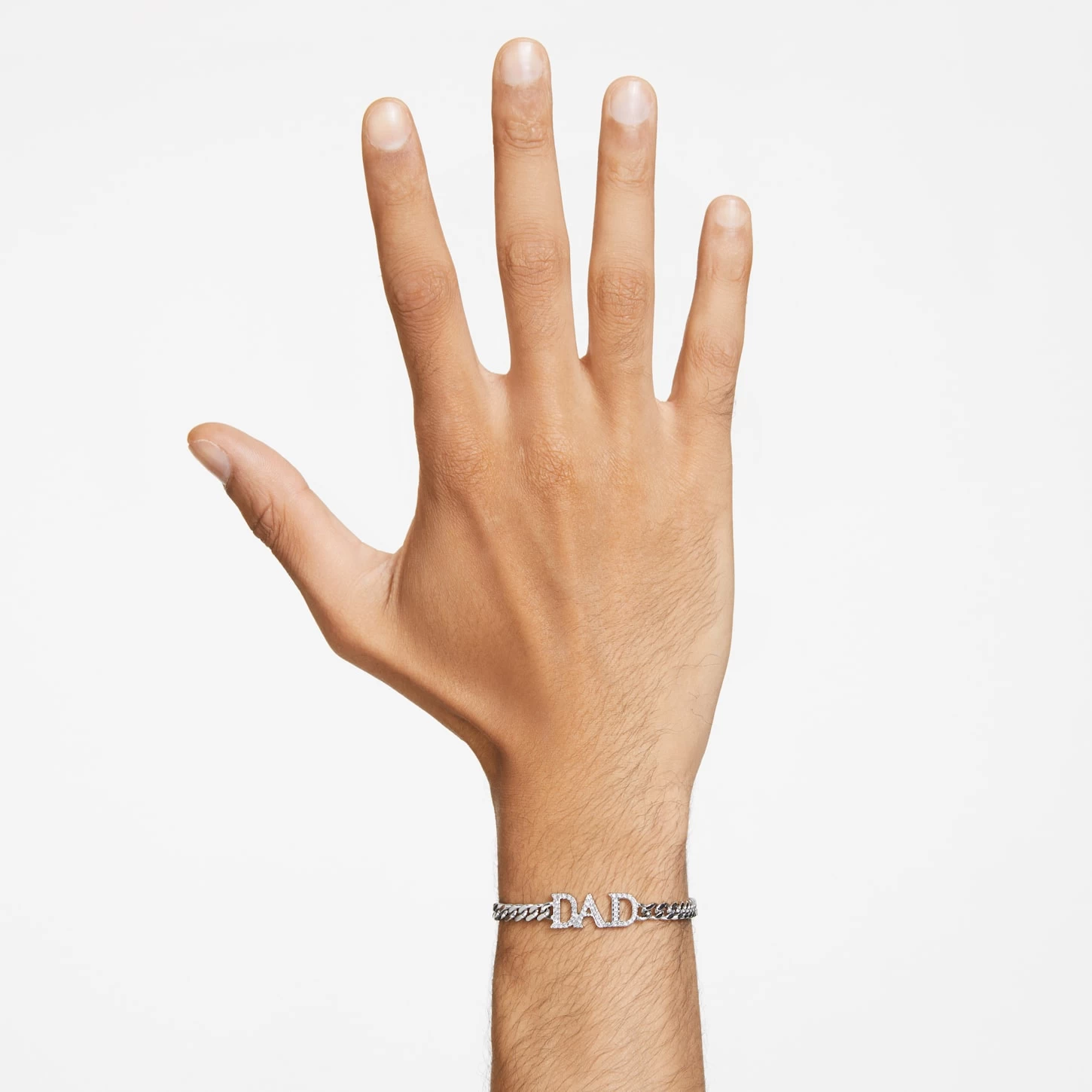 Swarovski Father's Day - Dad Bracelet White, Rhodium Plated