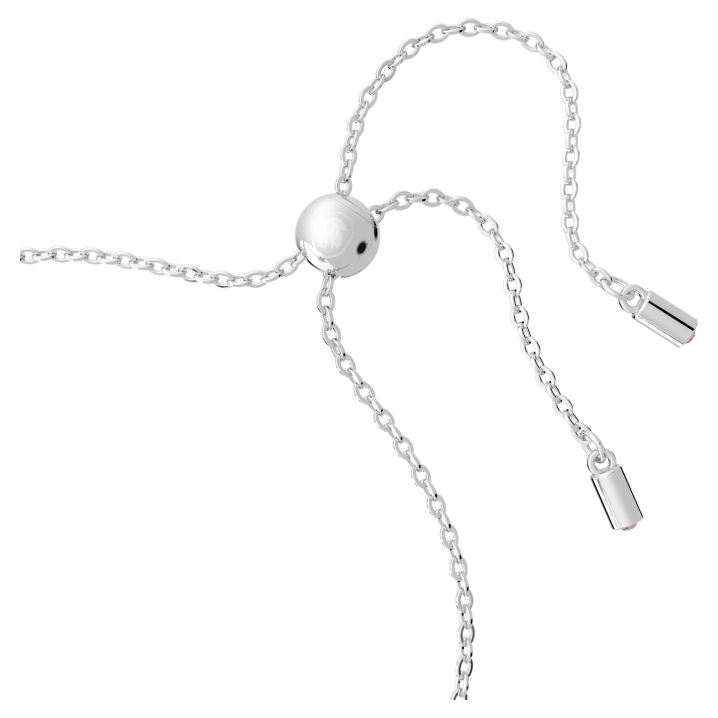 Swarovski Gema Bracelet Mixed Cuts, Flower, Pink, Rhodium Plated - Image 4