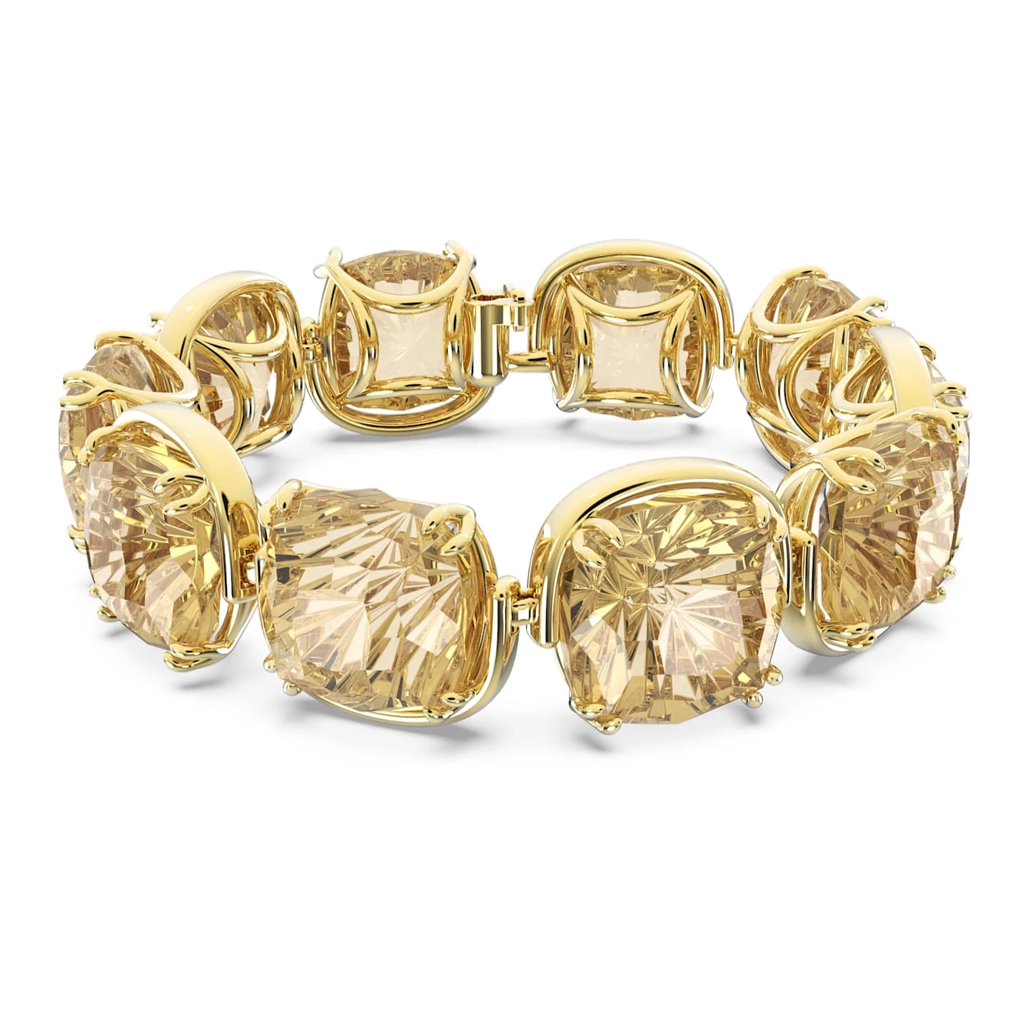 Swarovski Harmonia Bracelet Cushion Cut, Gold Tone, Gold-tone Plated - Image 2