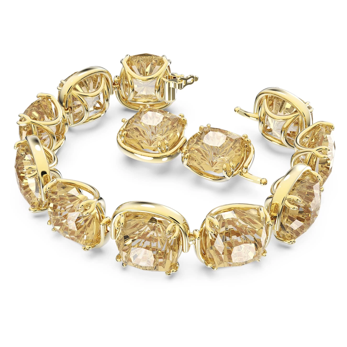 Swarovski Harmonia Bracelet Cushion Cut, Gold Tone, Gold-tone Plated - Image 3