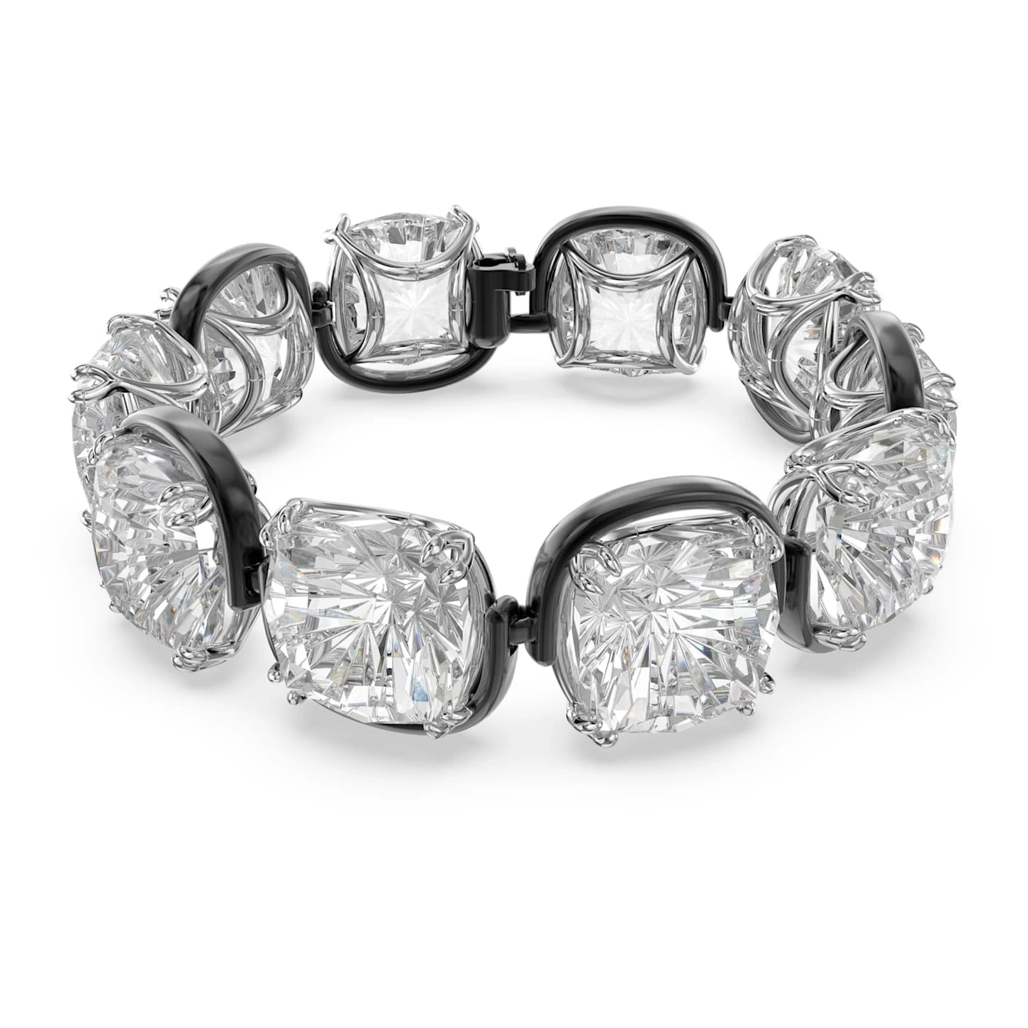 Swarovski Harmonia Bracelet Cushion Cut, White, Mixed Metal Finish - Image 2