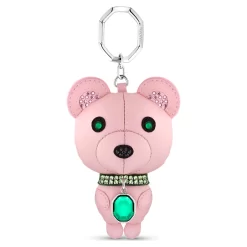 Swarovski Icons Key Ring Bear, Multicolored, Stainless Steel