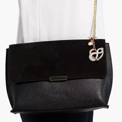 Swarovski Infinite Bag Charm Infinity And Heart, White, Mixed Metal Finish