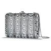 Swarovski JUDITH LEIBER Slim Slide Bag White
