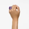Swarovski Lucent Cocktail Ring Octagon Cut, Purple