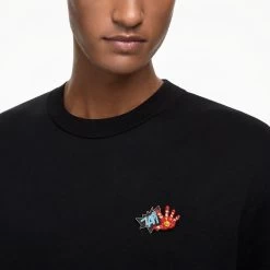 Swarovski Marvel Iron Man Pendant And Brooch Multicolored, Gold-tone Plated