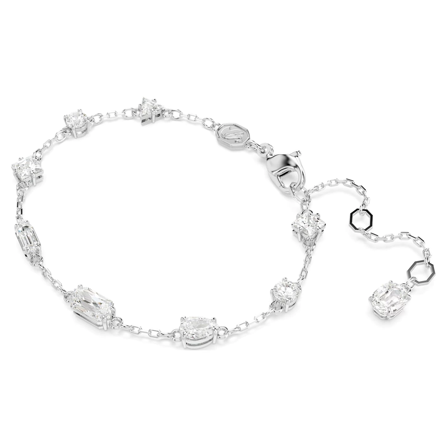 Swarovski Mesmera Bracelet Mixed Cuts, Scattered Design, White, Rhodium Plated - Image 3