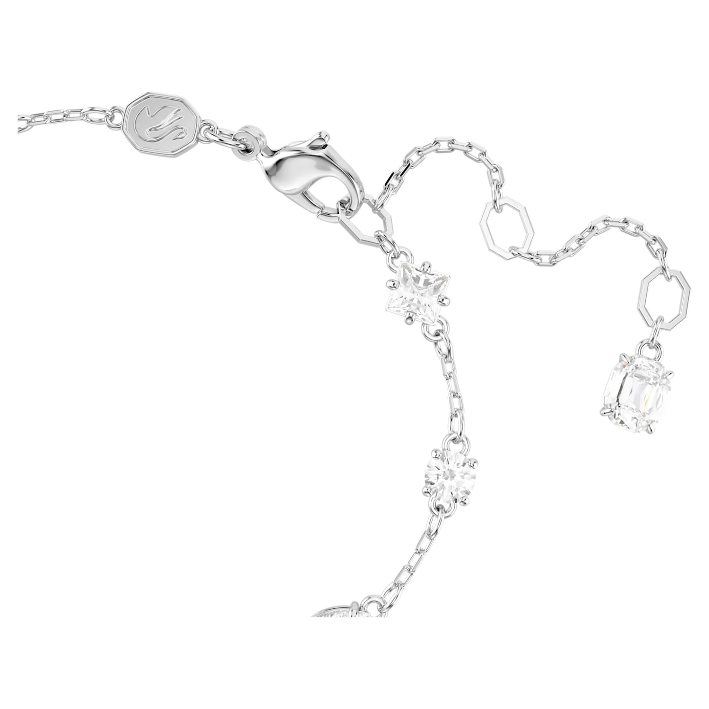 Swarovski Mesmera Bracelet Mixed Cuts, Scattered Design, White, Rhodium Plated - Image 4