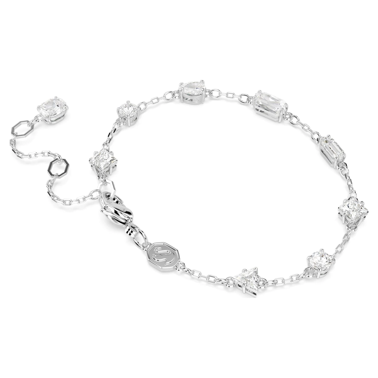Swarovski Mesmera Bracelet Mixed Cuts, Scattered Design, White, Rhodium Plated - Image 5