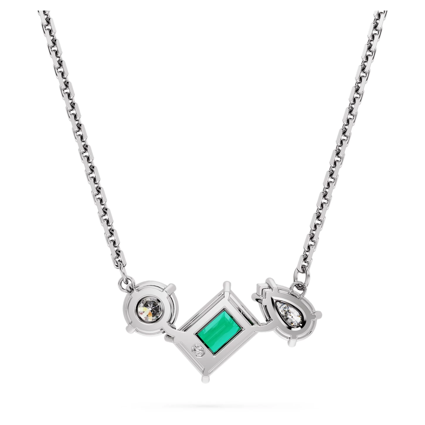 Swarovski Mesmera Pendant Mixed Cuts, Green, Rhodium Plated - Image 5