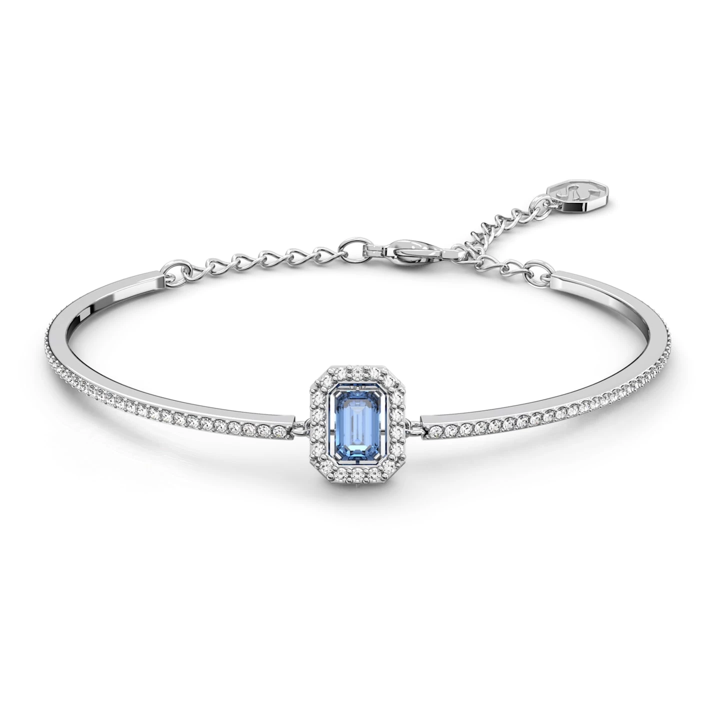 Swarovski Millenia Bangle Octagon Cut, Pavé, Blue, Rhodium Plated - Image 2