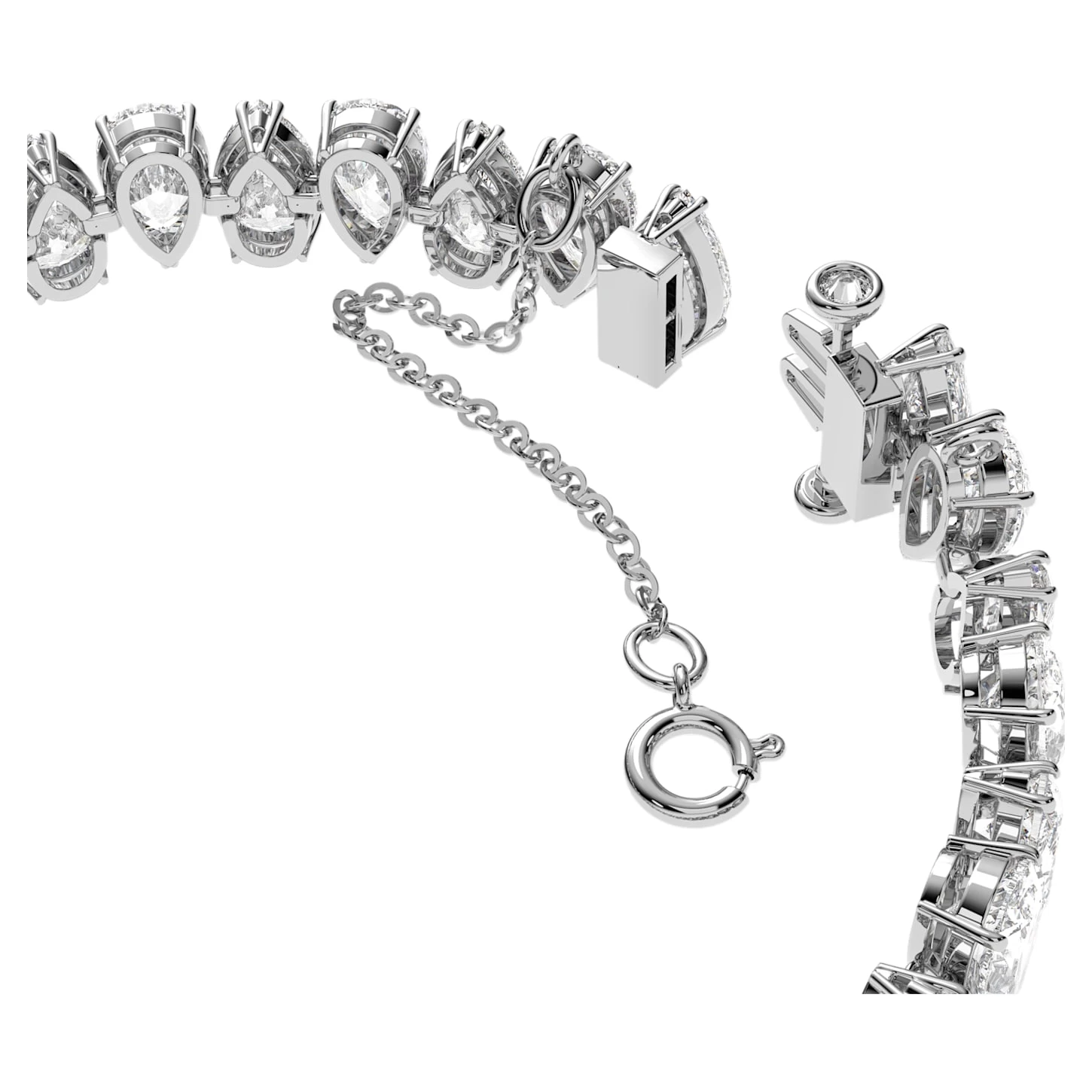 Swarovski Millenia Bracelet Pear Cut, White, Rhodium Plated - Image 4
