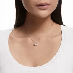 Swarovski Millenia Necklace Trilliant Cut, White, Rose Gold-tone Plated