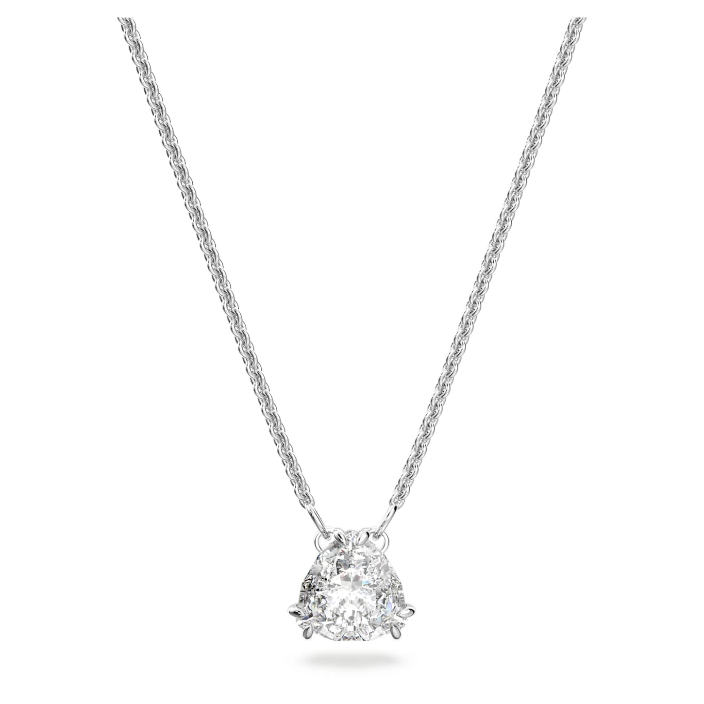 Swarovski Millenia Pendant Trilliant Cut, White, Rhodium Plated - Image 2