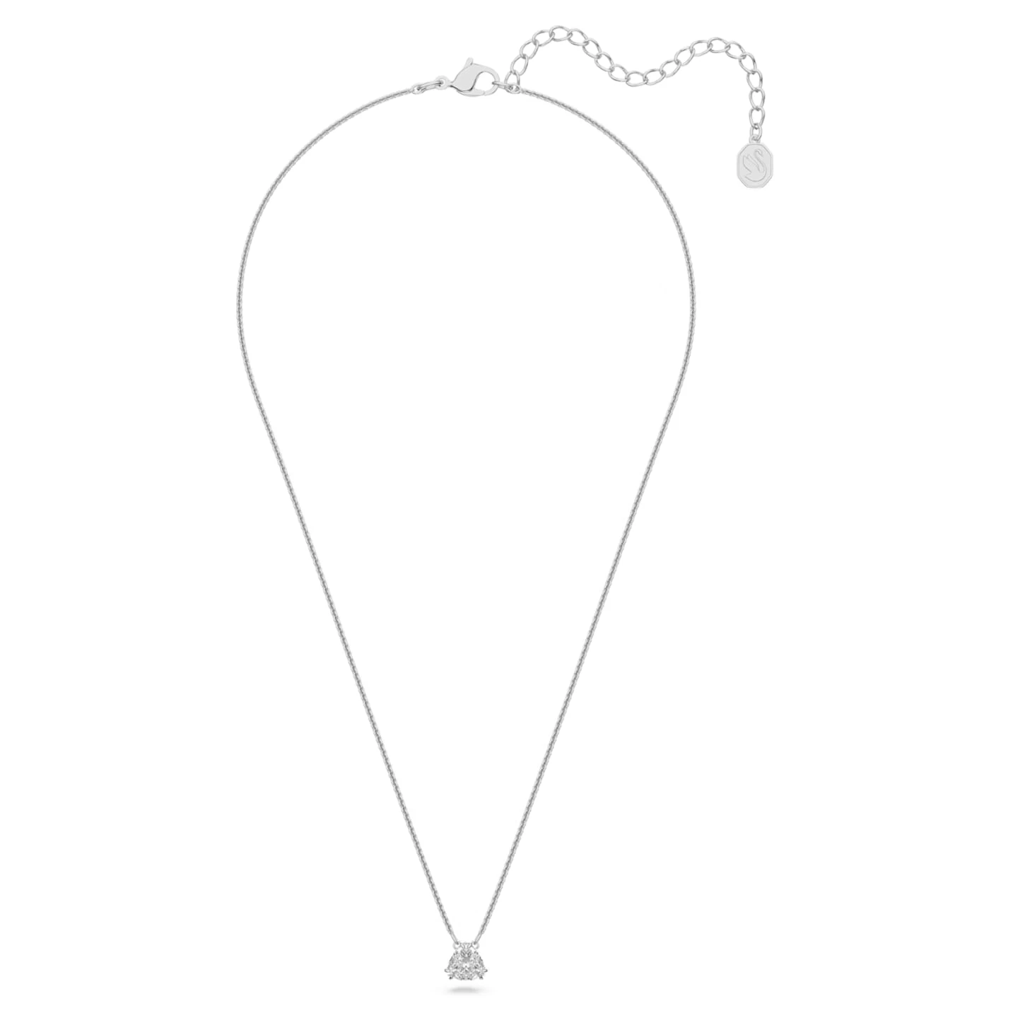 Swarovski Millenia Pendant Trilliant Cut, White, Rhodium Plated - Image 3