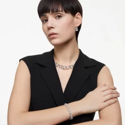 Swarovski Millenia Set Mixed Cuts, White, Rhodium Plated