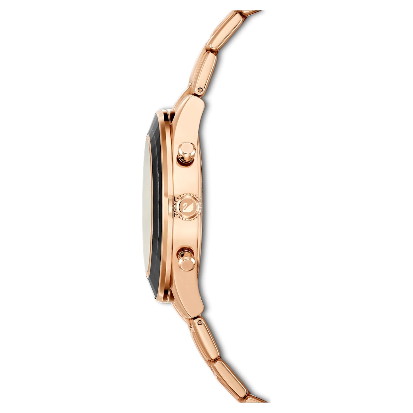 Swarovski Octea Lux Sport Watch Swiss Made, Metal Bracelet, Black, Rose Gold-tone Finish - Image 8
