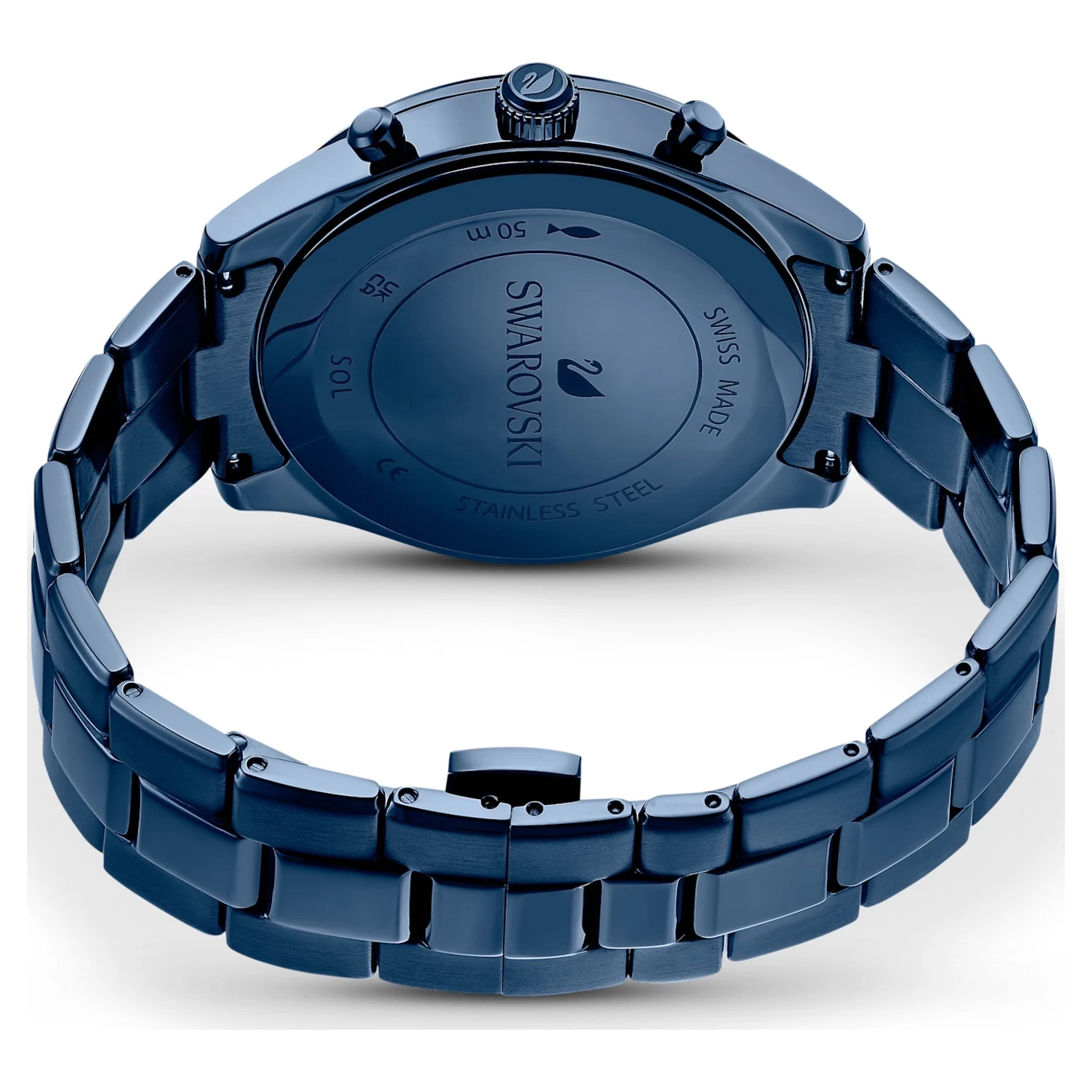 Swarovski Octea Lux Sport Watch Swiss Made, Metal Bracelet, Blue, Blue Finish - Image 4