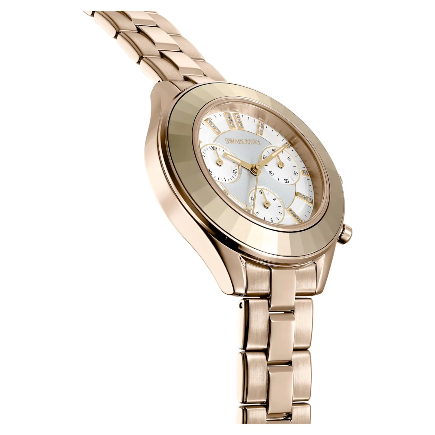Swarovski Octea Lux Sport Watch Swiss Made, Metal Bracelet, Gold Tone, Champagne Gold-tone Finish - Image 6