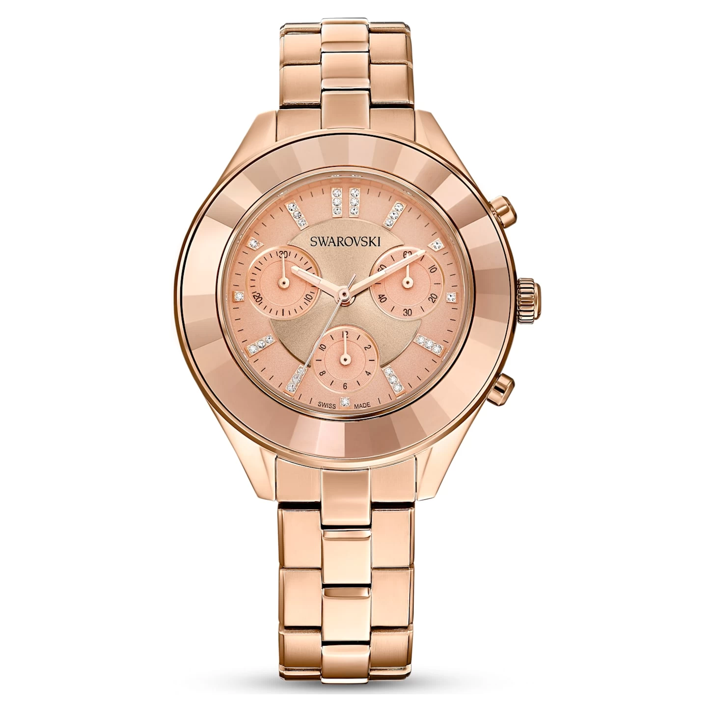 Swarovski Octea Lux Sport Watch Swiss Made, Metal Bracelet, Rose Gold Tone, Rose Gold-tone Finish - Image 2