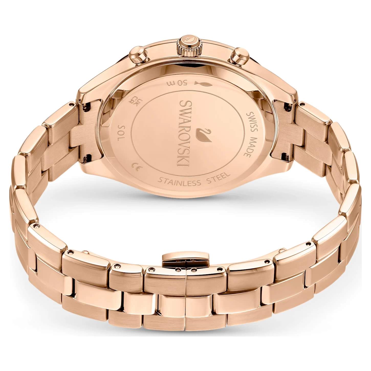 Swarovski Octea Lux Sport Watch Swiss Made, Metal Bracelet, Rose Gold Tone, Rose Gold-tone Finish - Image 4