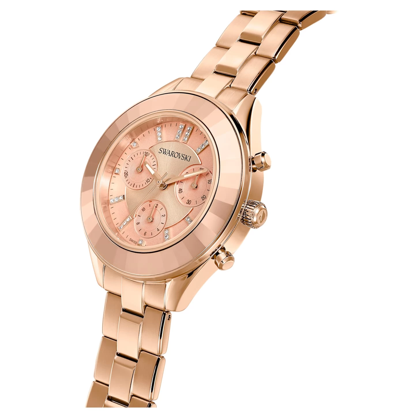 Swarovski Octea Lux Sport Watch Swiss Made, Metal Bracelet, Rose Gold Tone, Rose Gold-tone Finish - Image 5
