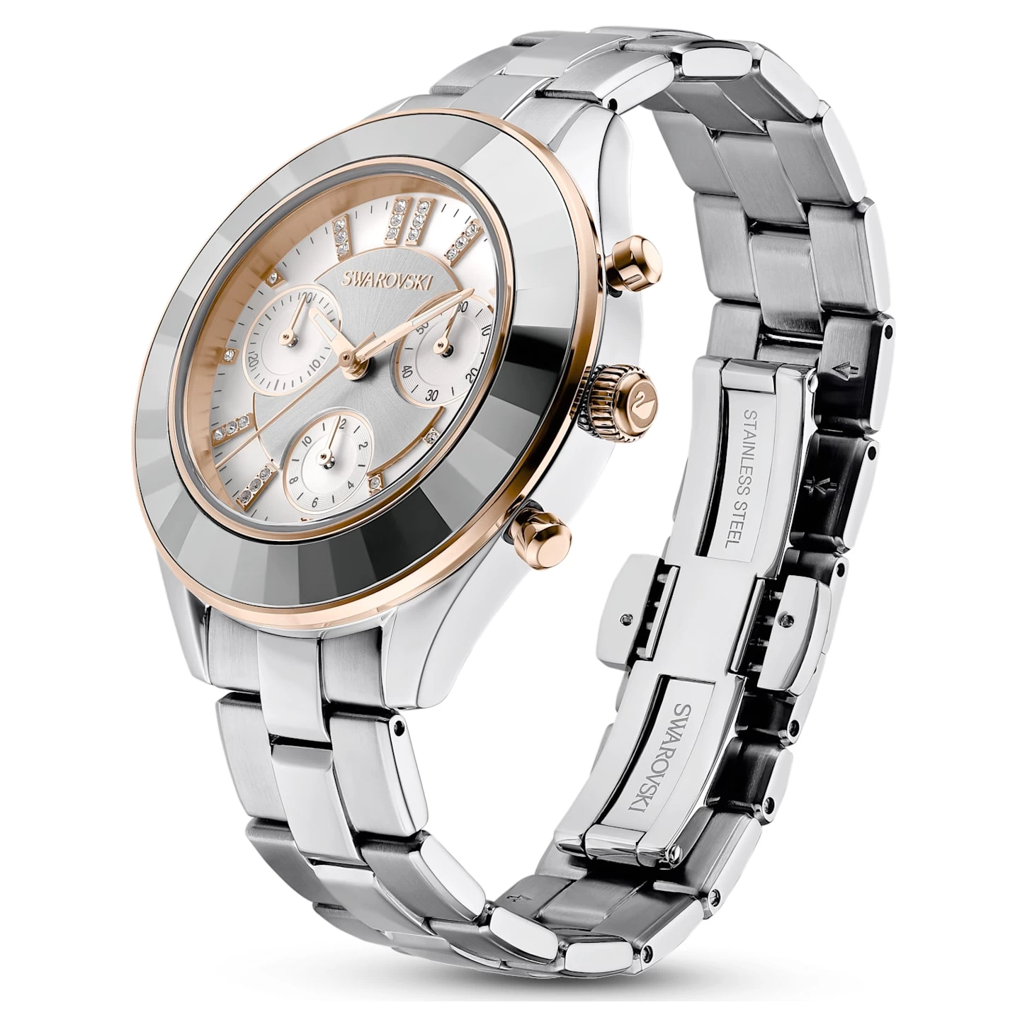 Swarovski Octea Lux Sport Watch Swiss Made, Metal Bracelet, Silver Tone, Stainless Steel - Image 3