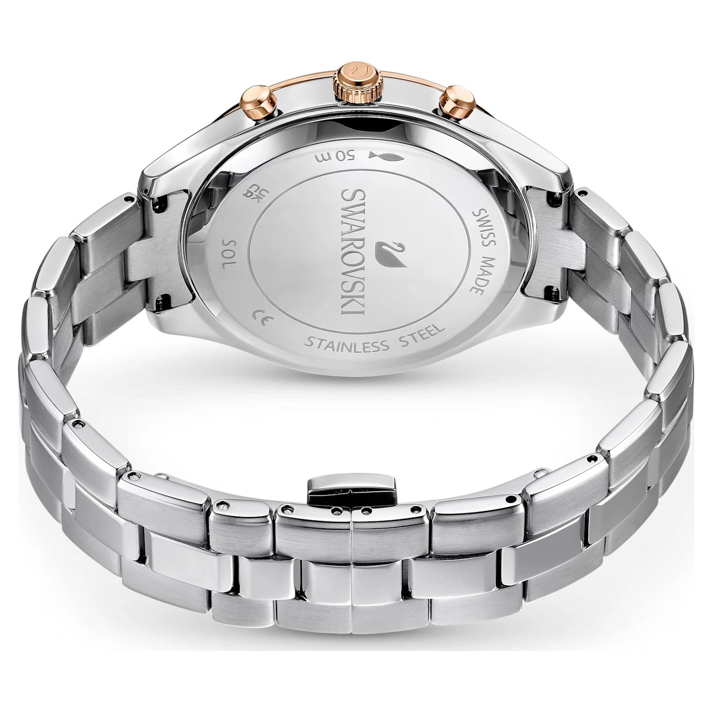 Swarovski Octea Lux Sport Watch Swiss Made, Metal Bracelet, Silver Tone, Stainless Steel - Image 4