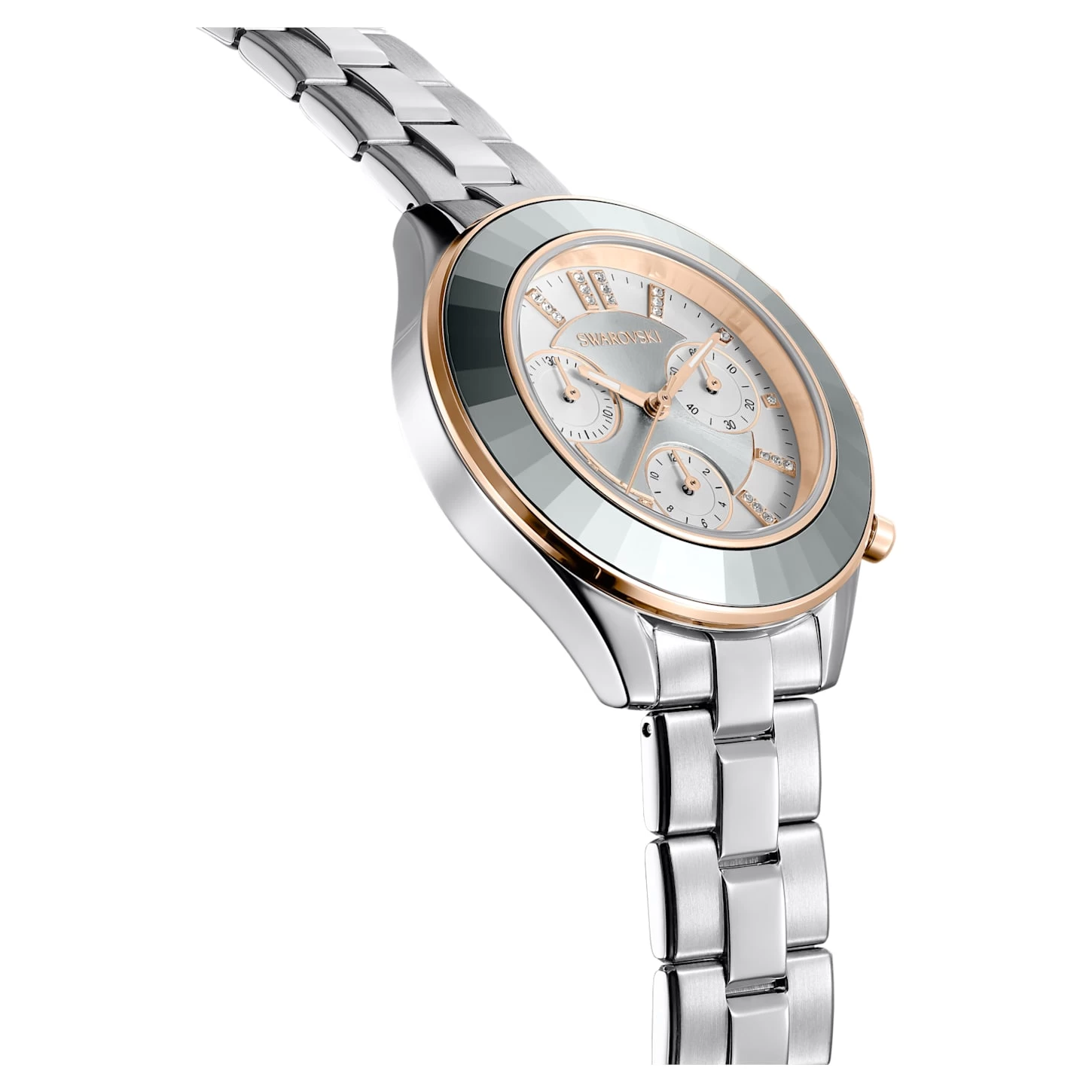 Swarovski Octea Lux Sport Watch Swiss Made, Metal Bracelet, Silver Tone, Stainless Steel - Image 6