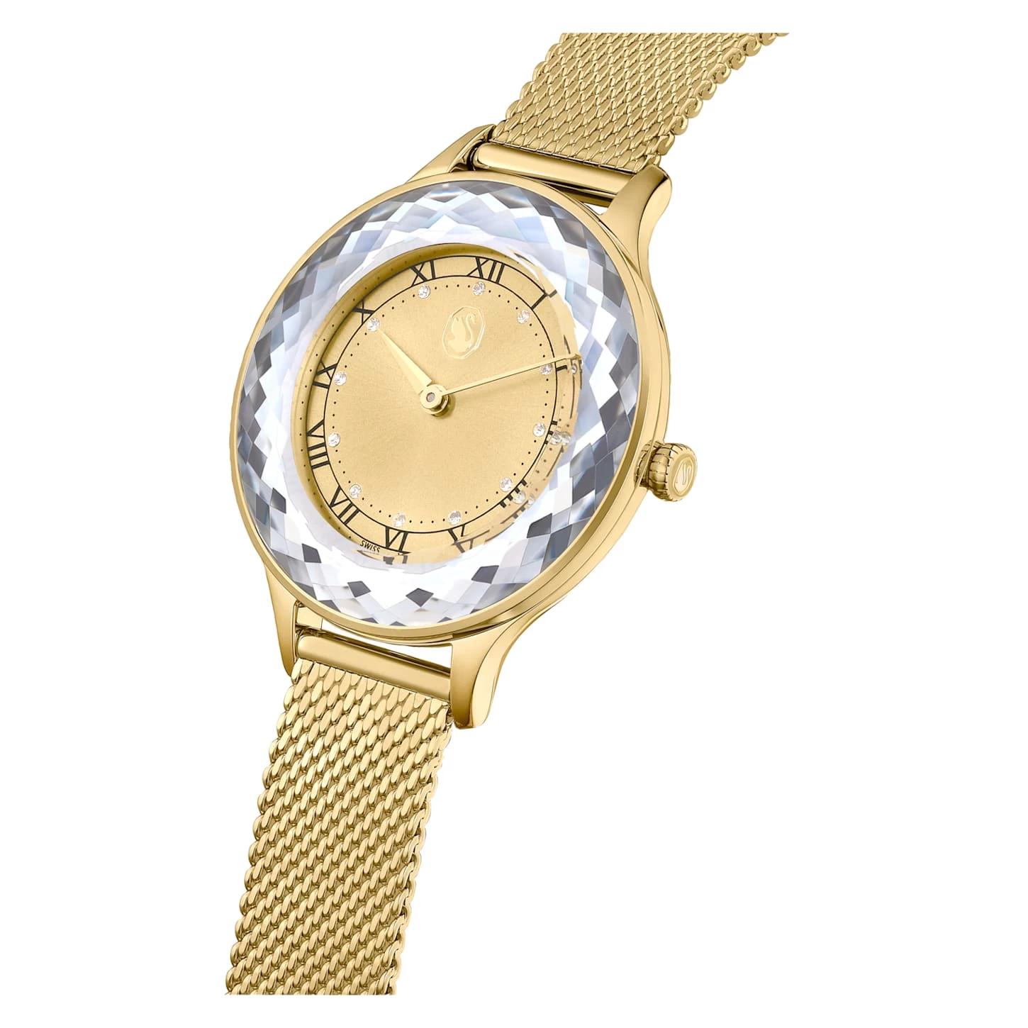 Swarovski Octea Nova Watch Swiss Made, Metal Bracelet, Gold Tone, Gold-tone Finish - Image 5