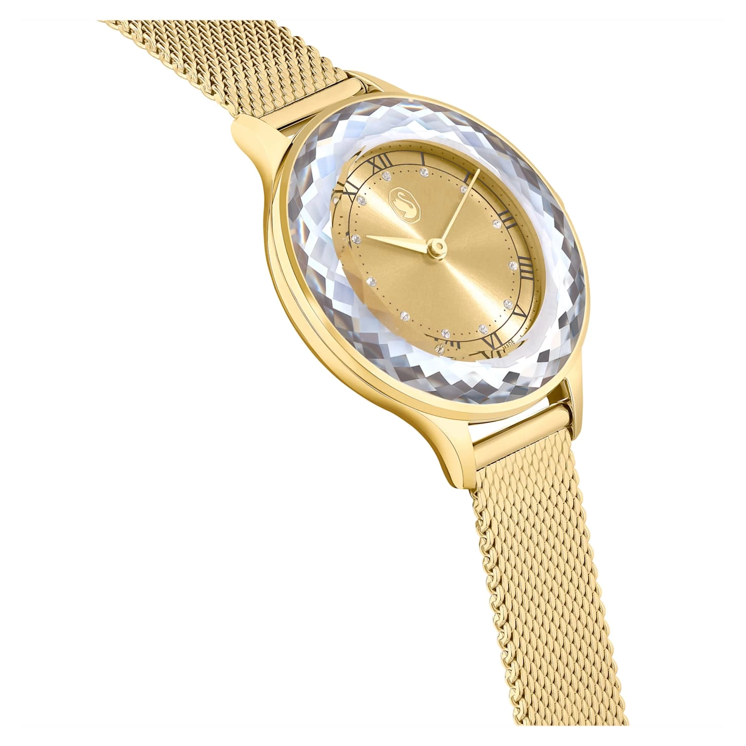 Swarovski Octea Nova Watch Swiss Made, Metal Bracelet, Gold Tone, Gold-tone Finish - Image 6