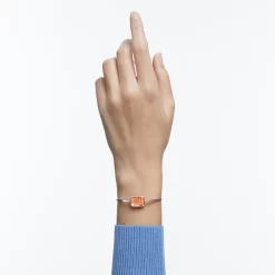 Swarovski Orbita Bracelet Octagon Cut, Multicolored, Rhodium Plated