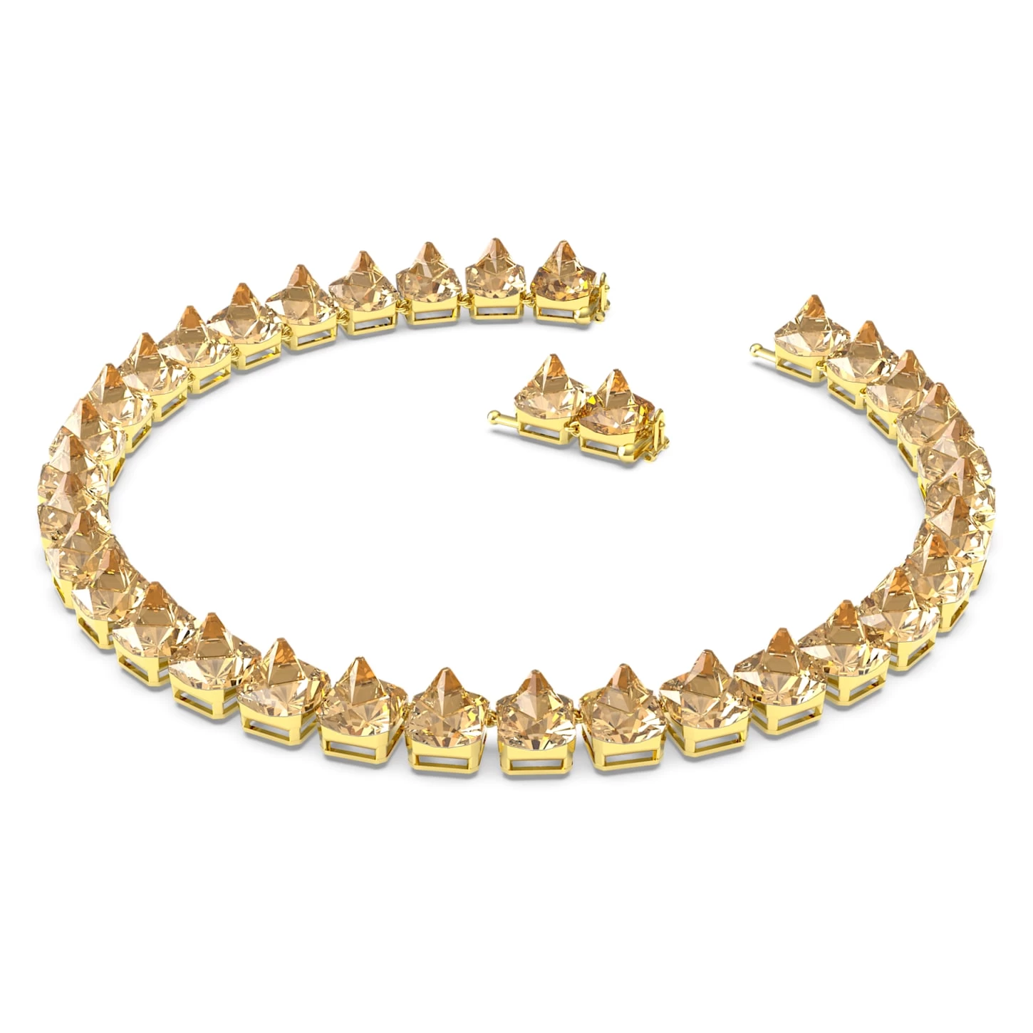 Swarovski Ortyx Necklace Pyramid Cut, Gold Tone, Gold-tone Plated - Image 3
