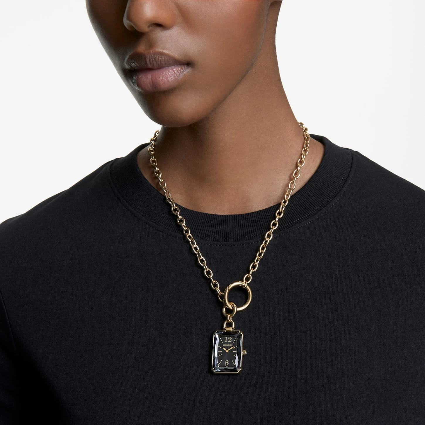 Swarovski Pocket Watch Black, Gold-tone Finish - Image 6