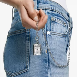 Swarovski Pocket Watch Silver Tone, Stainless Steel