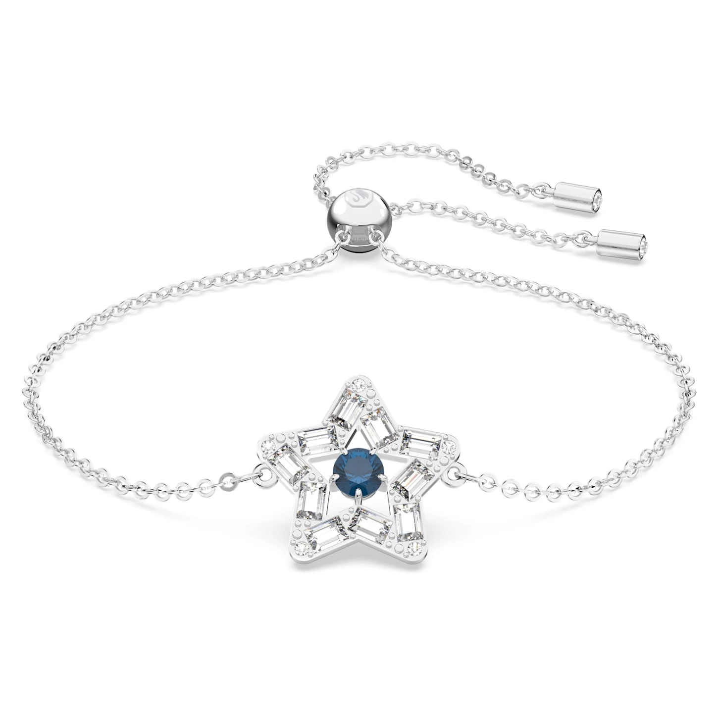 Swarovski Stella Bracelet Mixed Cuts, Star, Blue, Rhodium Plated - Image 2