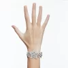 Swarovski Stella Bracelet Mixed Cuts, Star, Large, White, Rhodium Plated