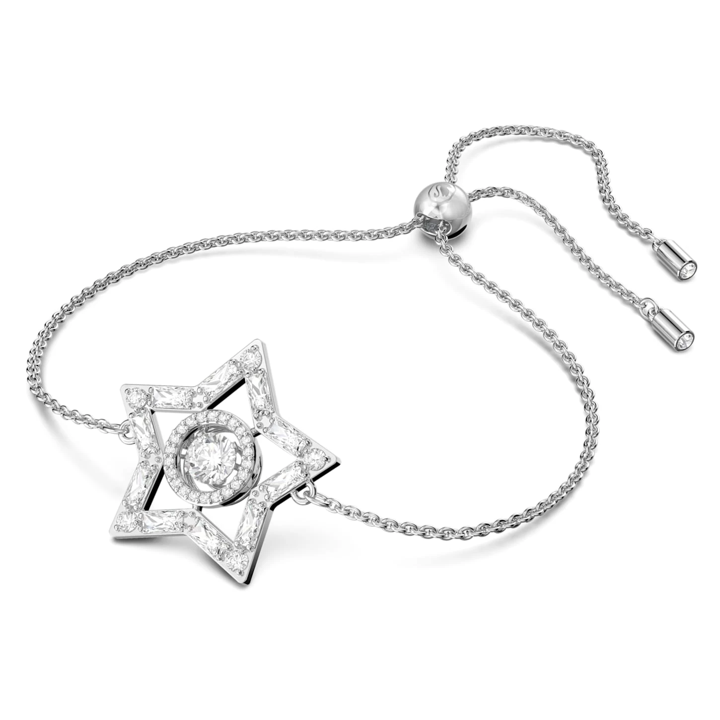 Swarovski Stella Bracelet Mixed Cuts, Star, White, Rhodium Plated - Image 3