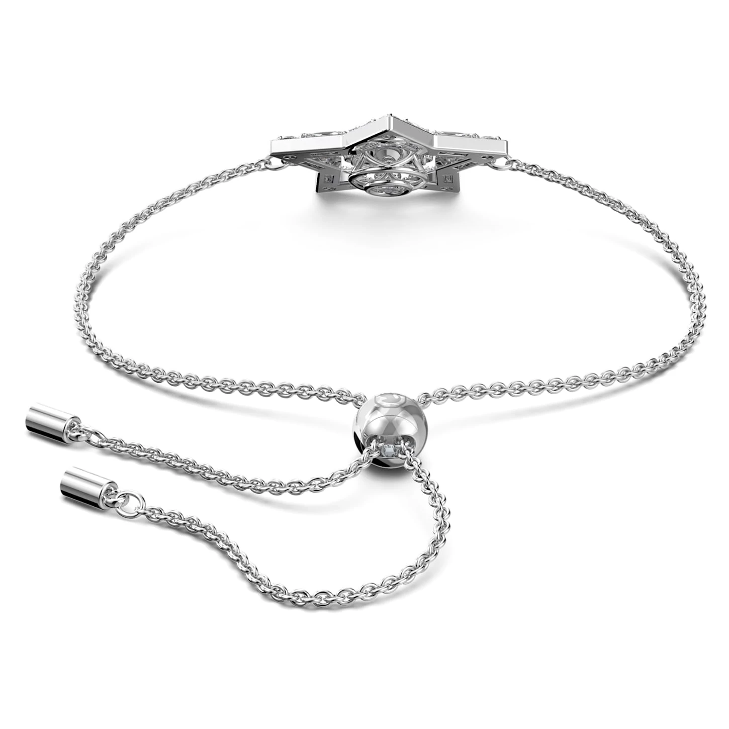 Swarovski Stella Bracelet Mixed Cuts, Star, White, Rhodium Plated - Image 6