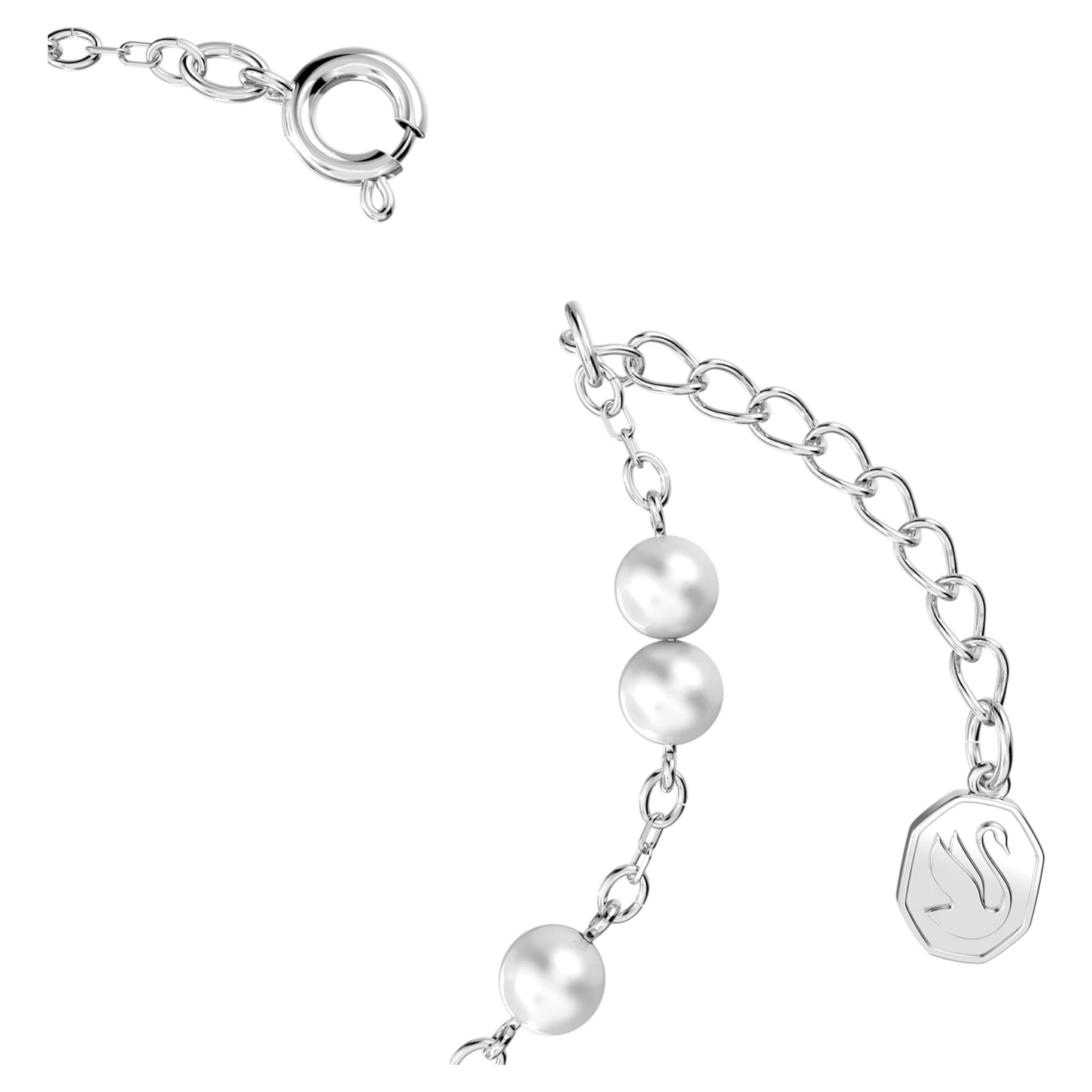 Swarovski Stella Bracelet Pavé, Star, White, Rhodium Plated - Image 4