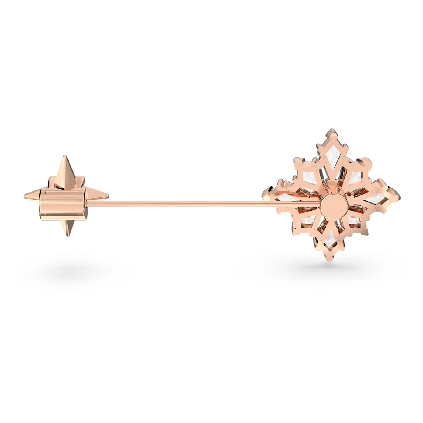 Swarovski Stella Brooch Kite Cut, Star, White, Rose Gold-tone Plated - Image 4