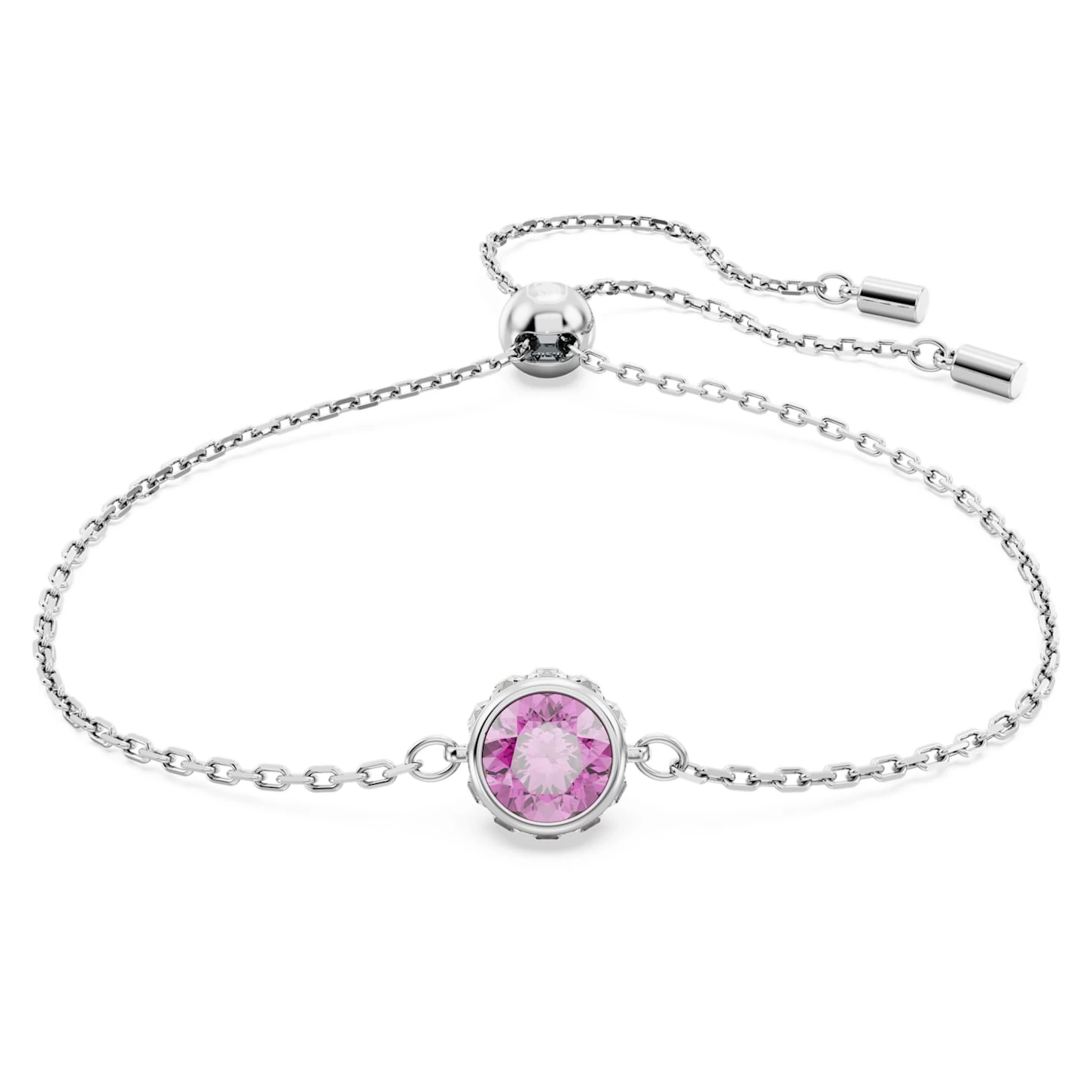 Swarovski Stilla Bracelet Round Cut, Purple, Rhodium Plated - Image 2
