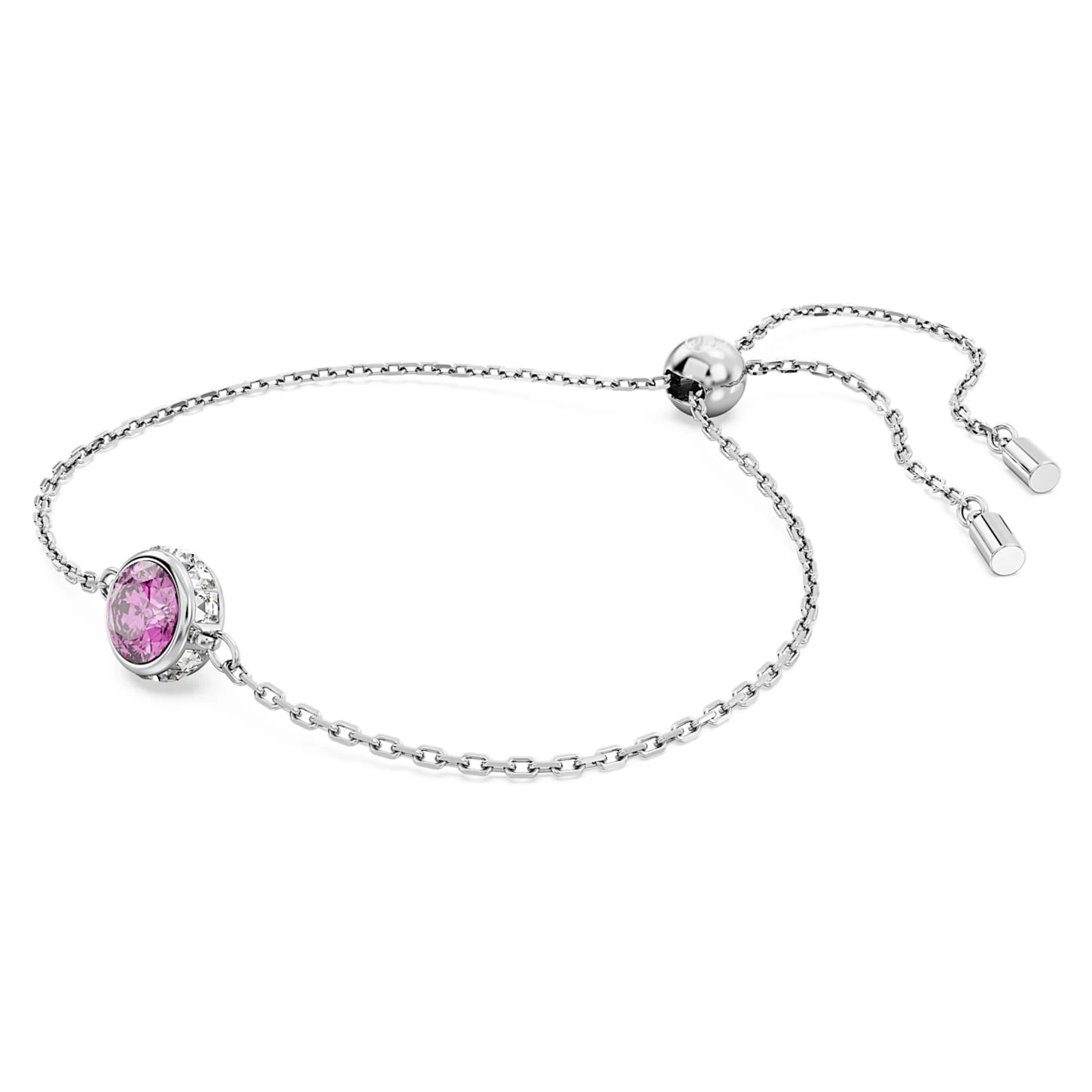 Swarovski Stilla Bracelet Round Cut, Purple, Rhodium Plated - Image 3