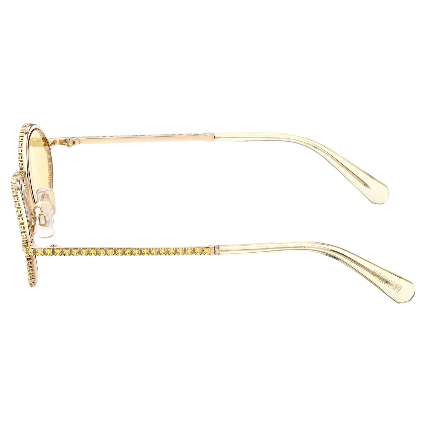 Swarovski Sunglasses Oval Shape, Pavé, SK0340 32L, Yellow - Image 4