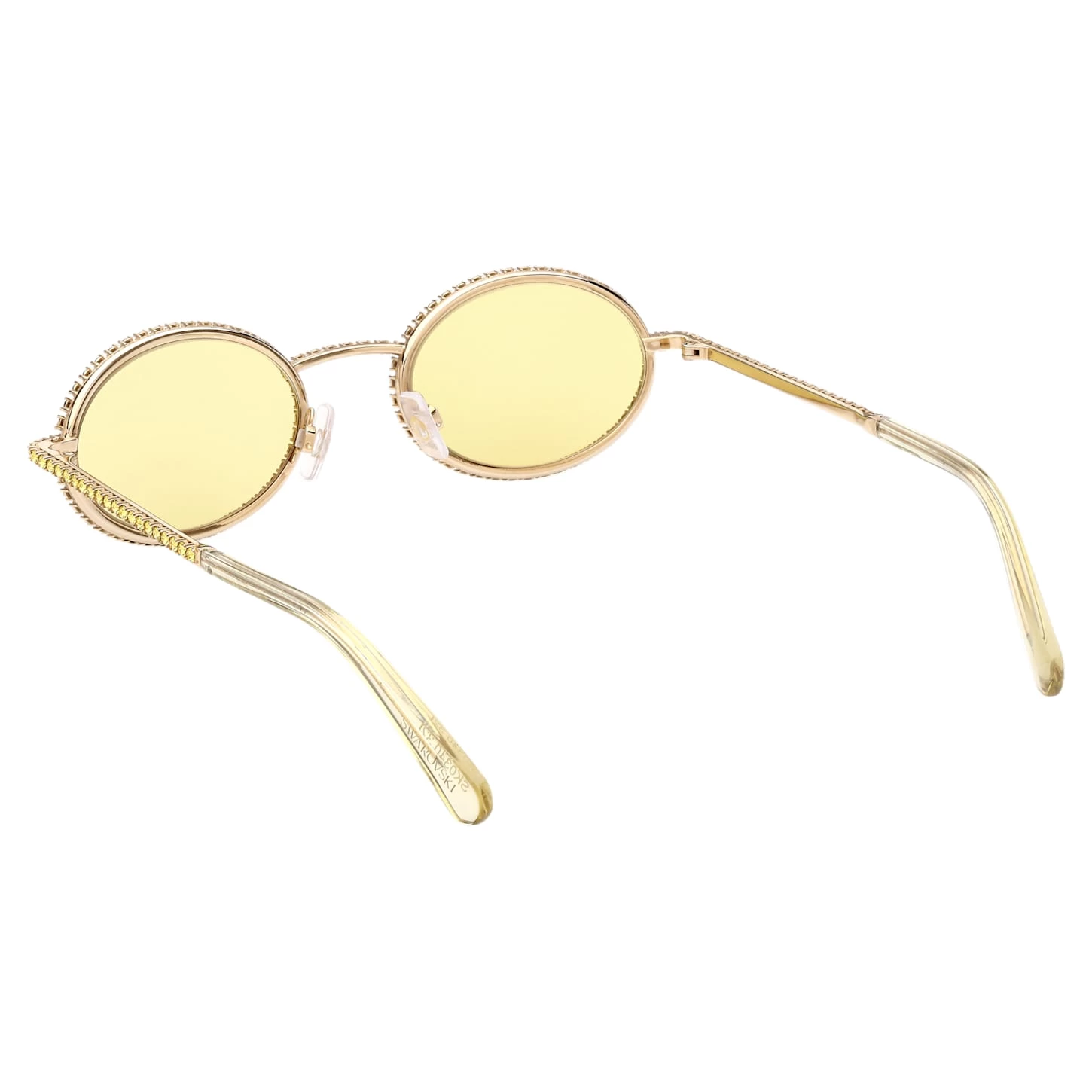 Swarovski Sunglasses Oval Shape, Pavé, SK0340 32L, Yellow - Image 5
