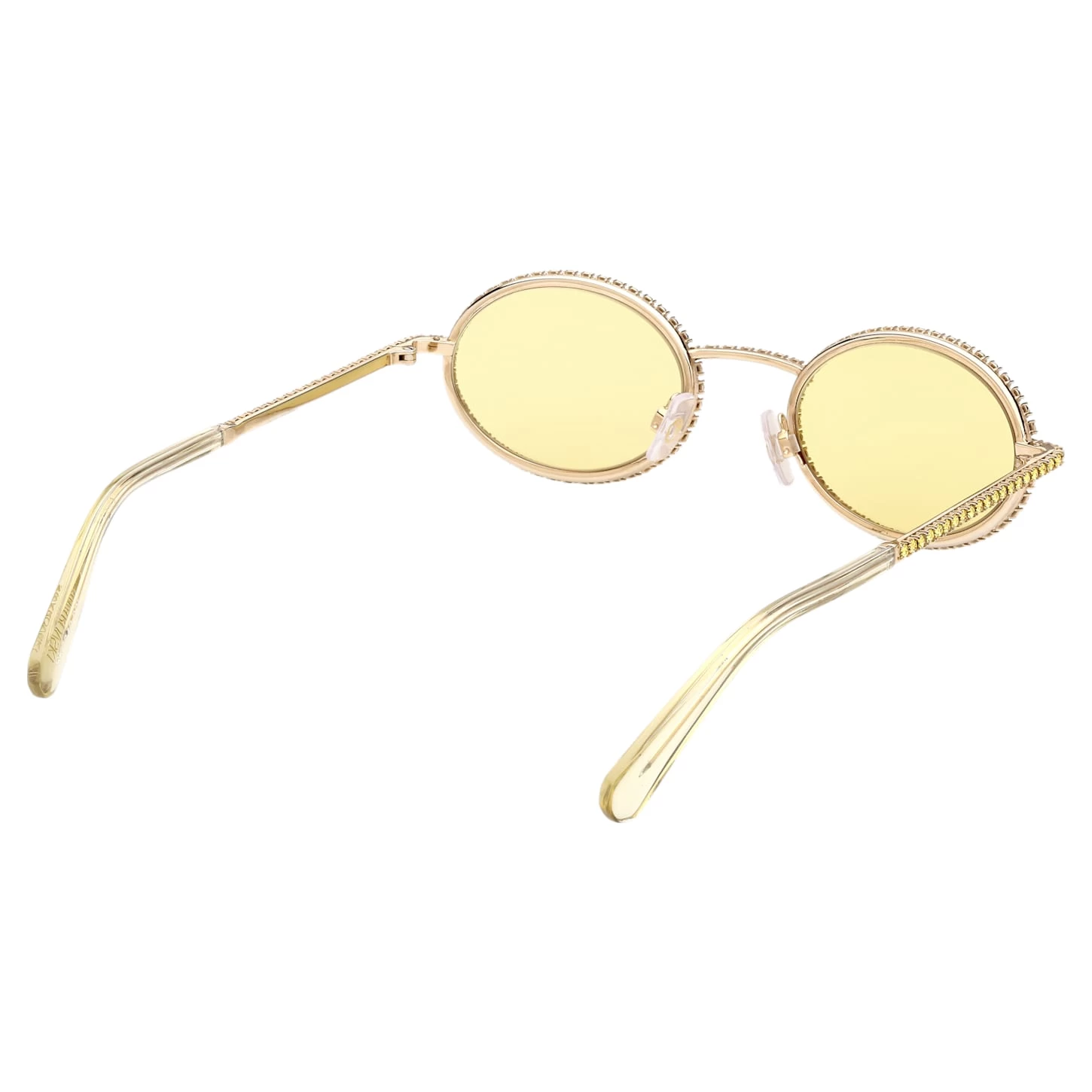 Swarovski Sunglasses Oval Shape, Pavé, SK0340 32L, Yellow - Image 7